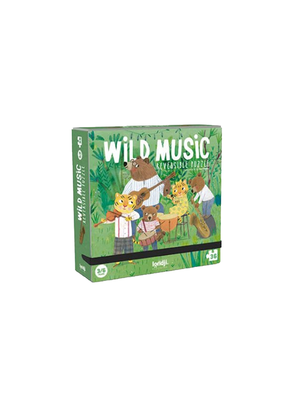 Puzzles recto-verso pour enfants Wild Music