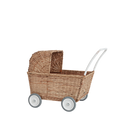 Puppenwagen aus Rattan