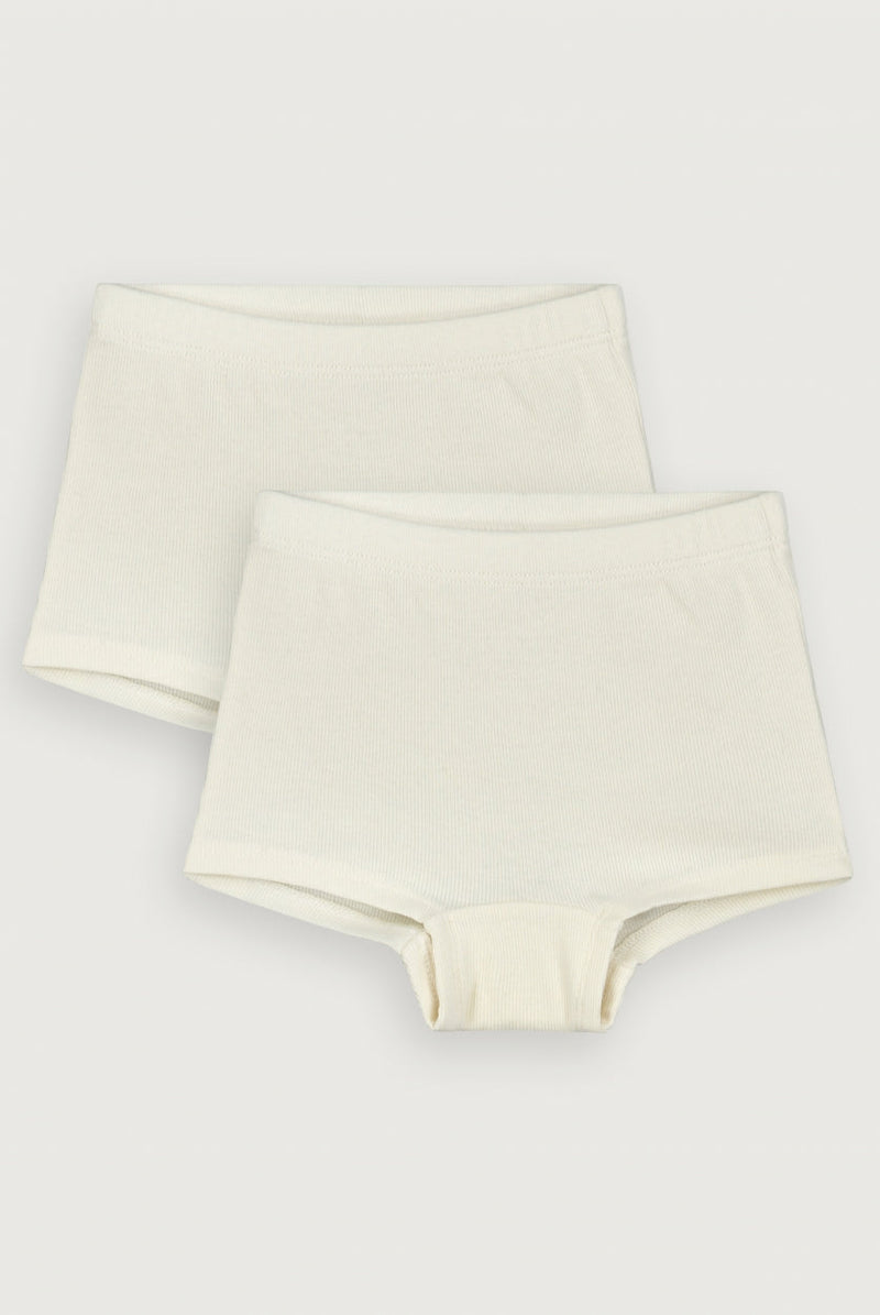 Lot de 2 slips shorties en coton