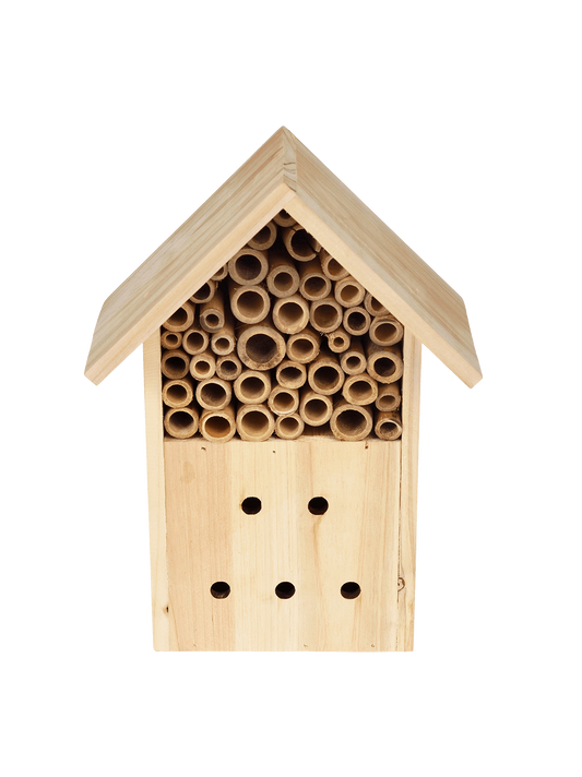 Ein Haus für Bienen und Schmetterlinge