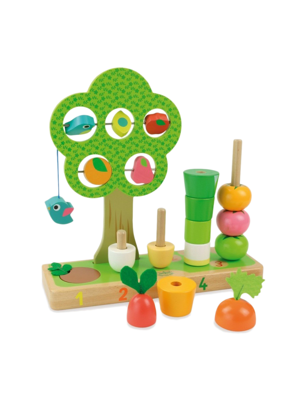 Lernspielzeug aus Holz Gemüse