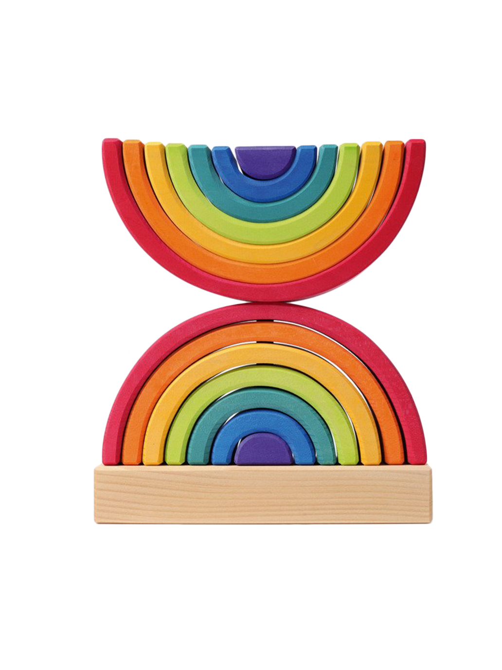 puzzle en bois 2 arcs-en-ciel