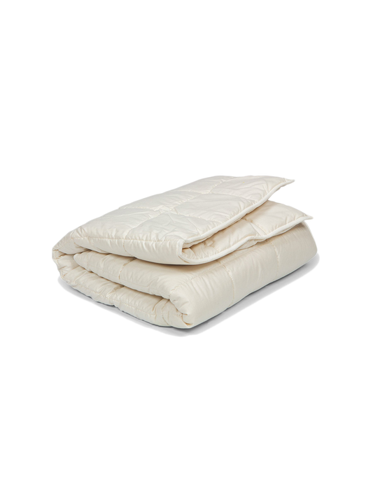 Bettdecke aus Baumwolle mit Alpakawollfüllung