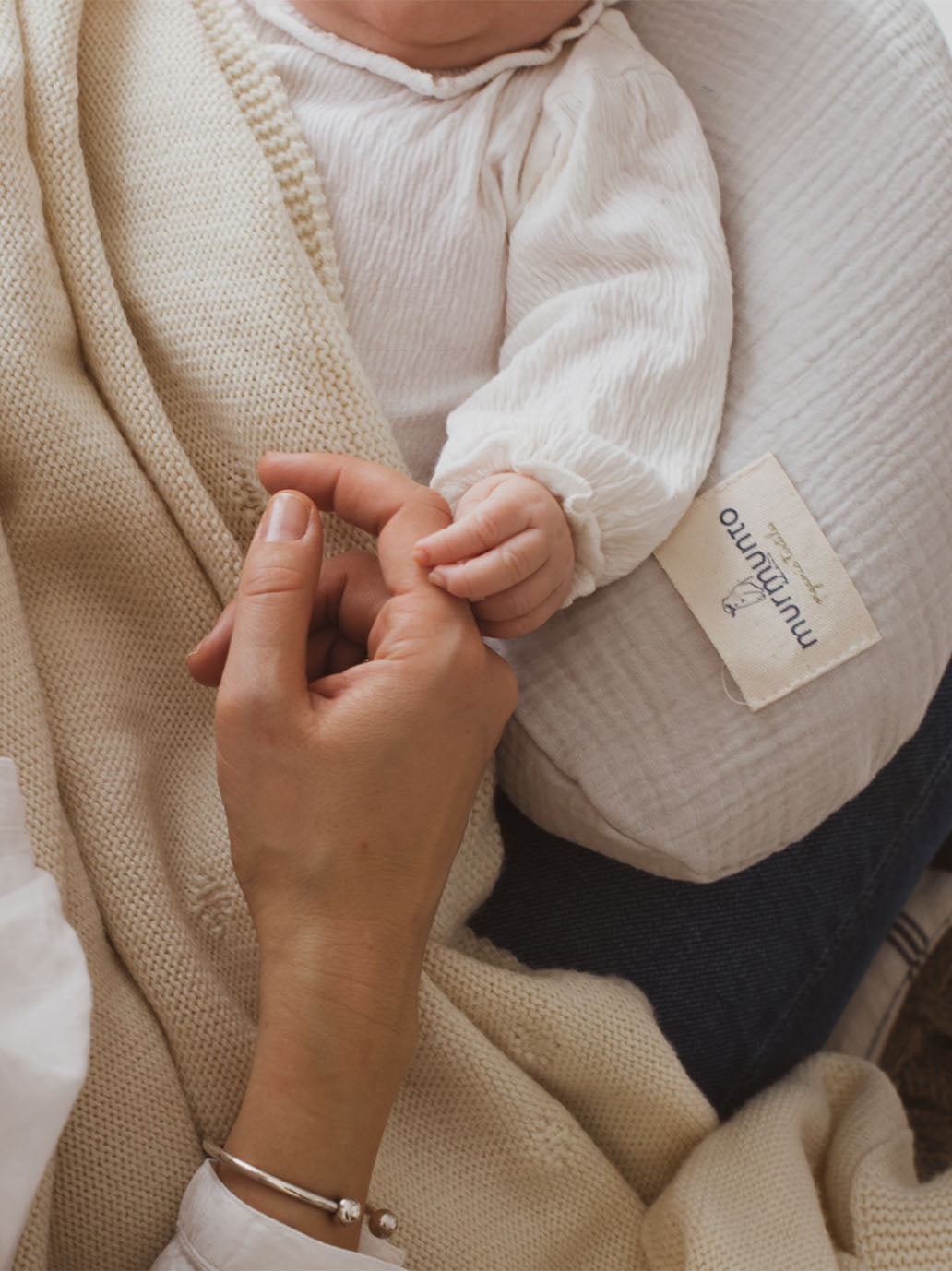 Couverture douce pour bébé en laine biologique