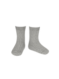 chaussettes courtes en coton côtelé