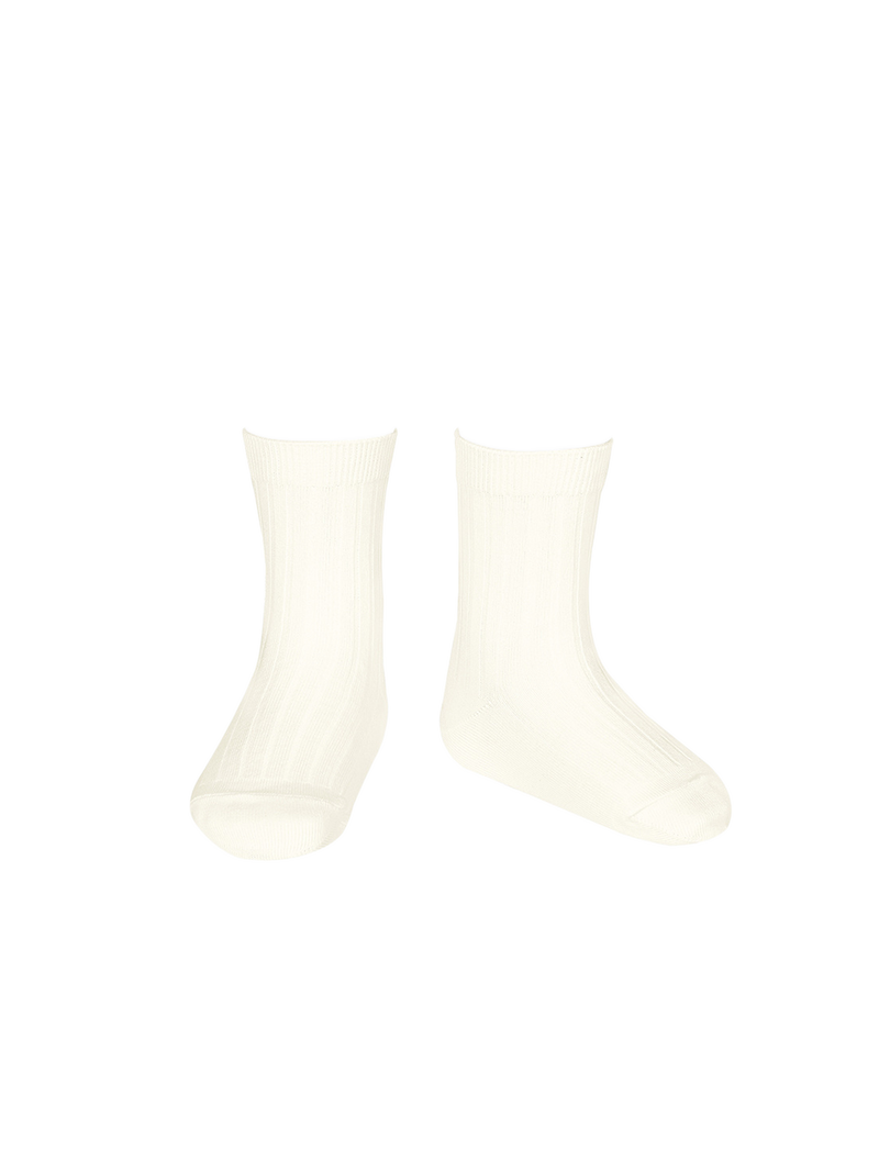 kurze Socken aus Baumwollripp