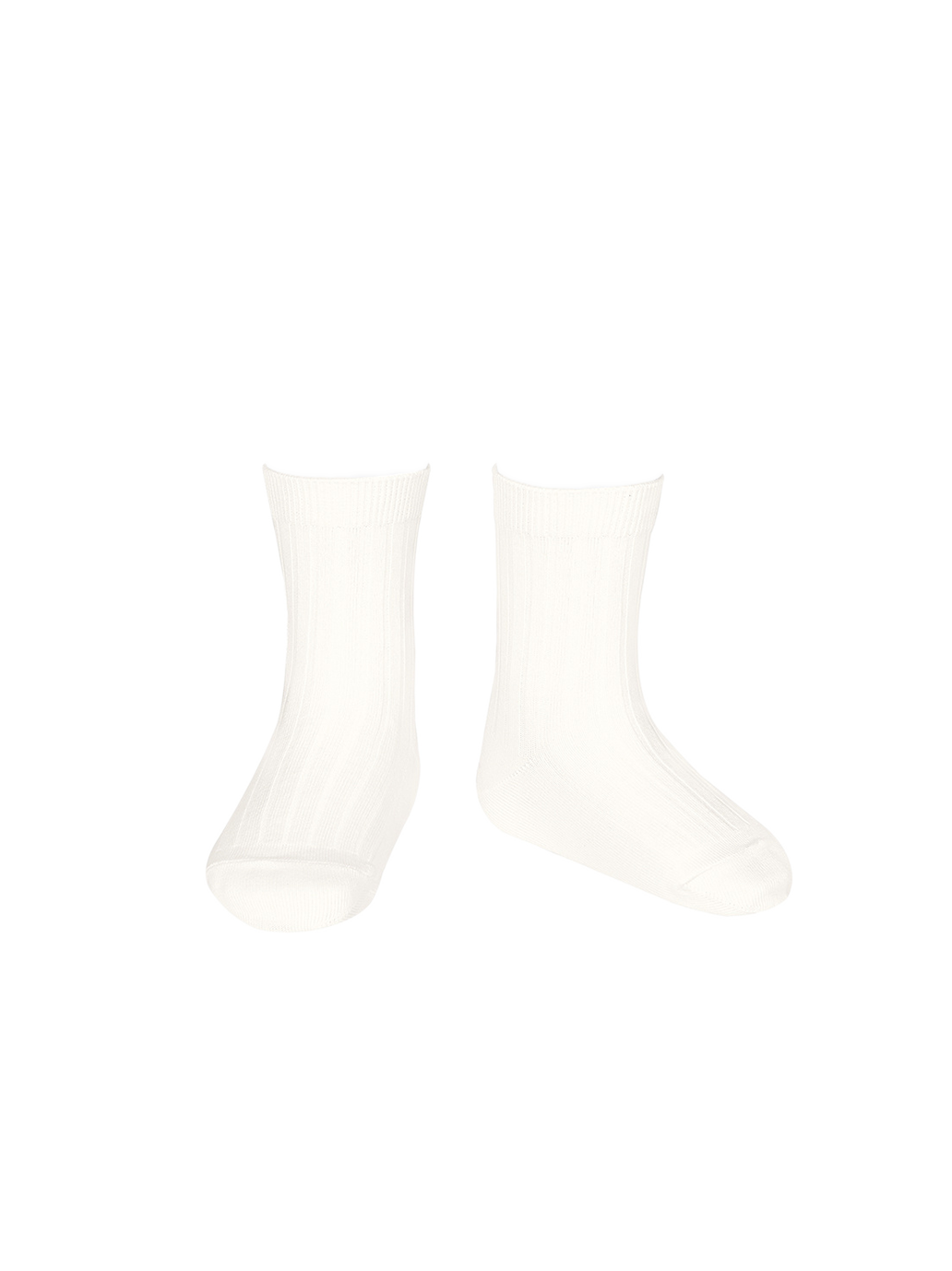 chaussettes courtes en coton côtelé