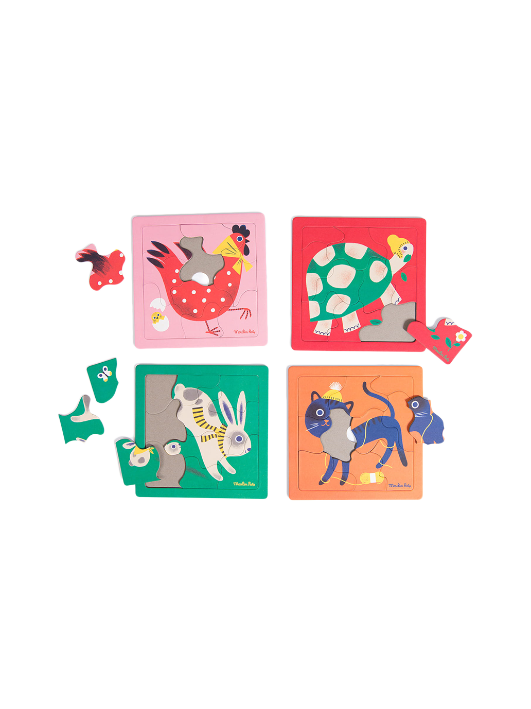 puzzles bébé 4 animaux