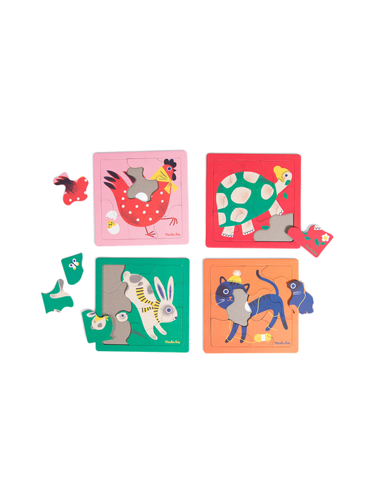 Babypuzzles 4 Tiere
