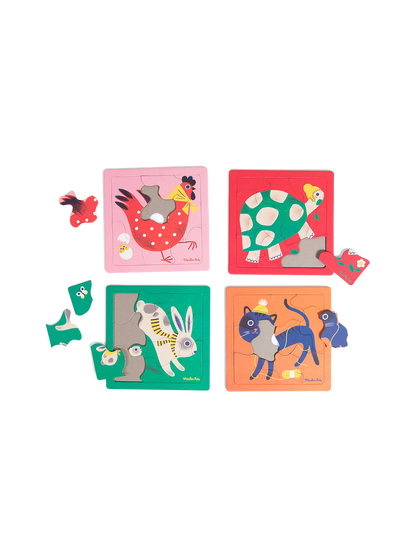 Babypuzzles 4 Tiere