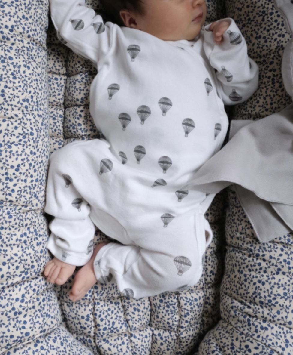 Wickelpyjama für Neugeborene aus Bio-Baumwolle