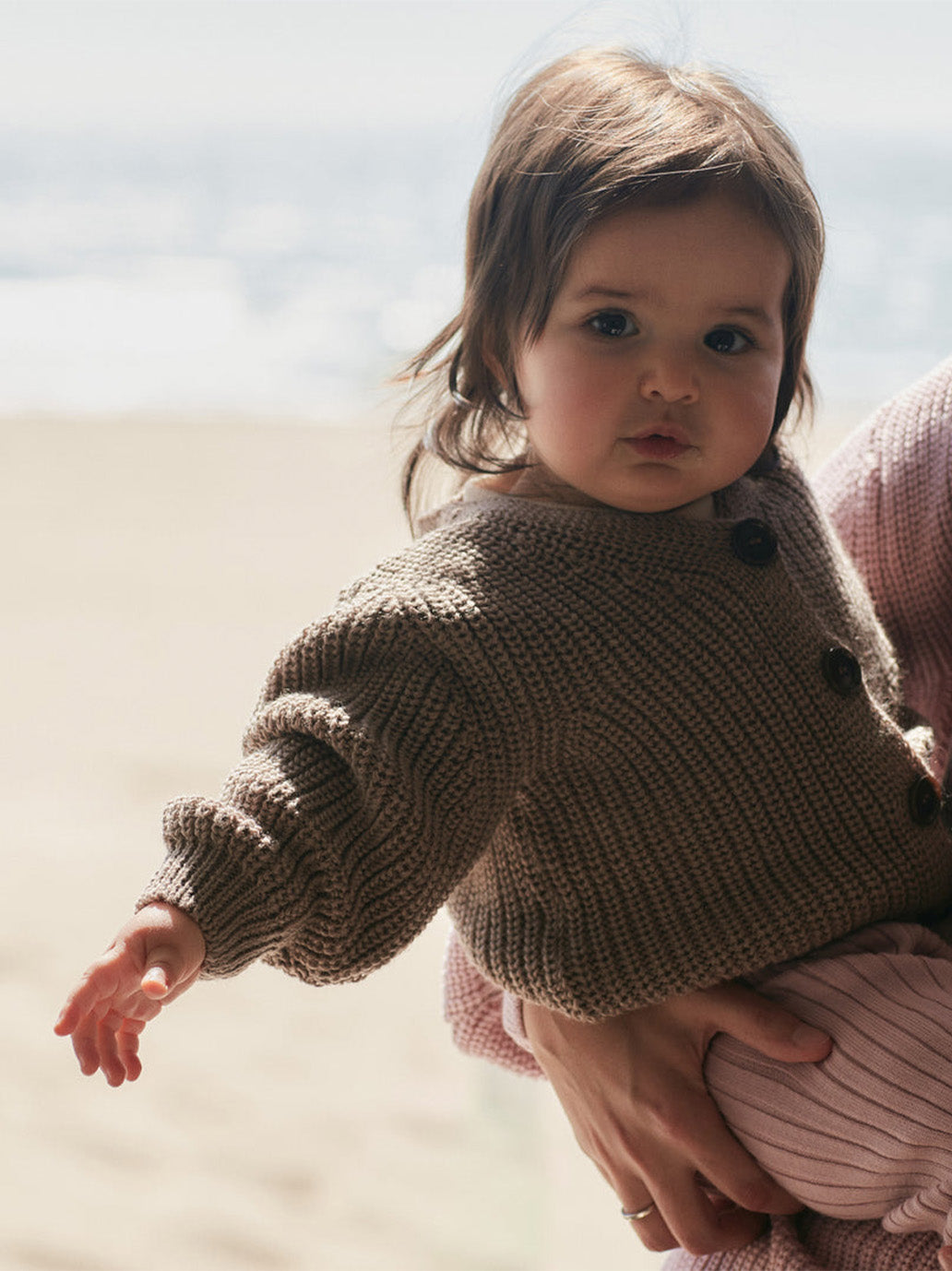 Cardigan de tous les jours en laine mérinos pour enfants