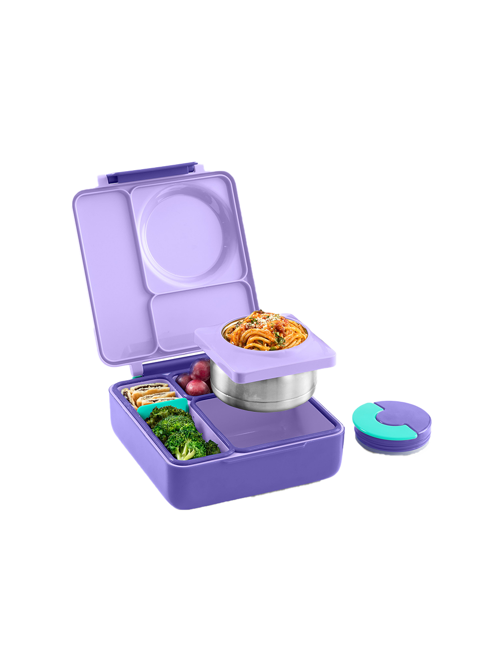 OmieBox Lunchbox mit Thermoskanne und Fächern