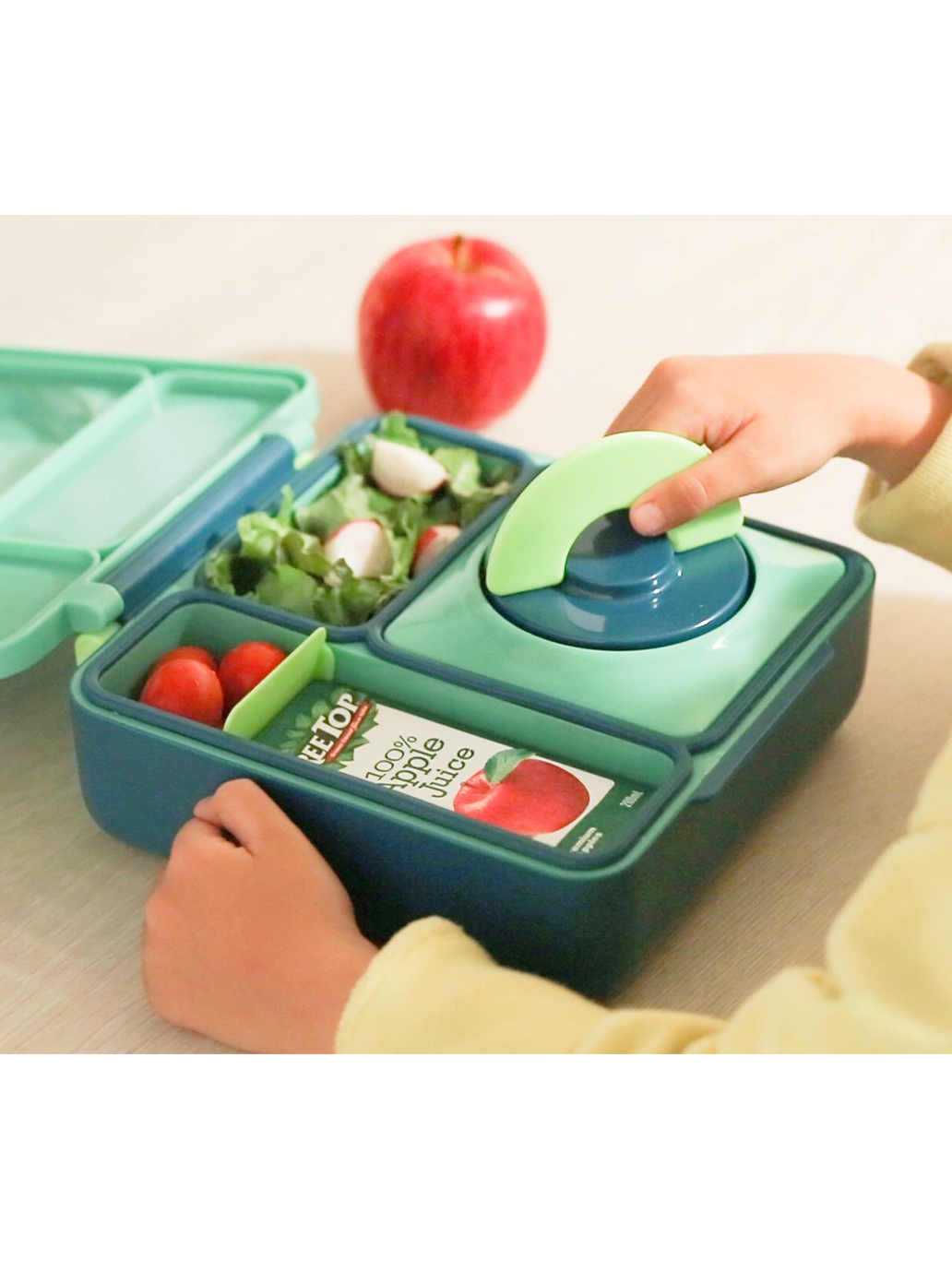 OmieBox Lunchbox mit Thermoskanne und Fächern