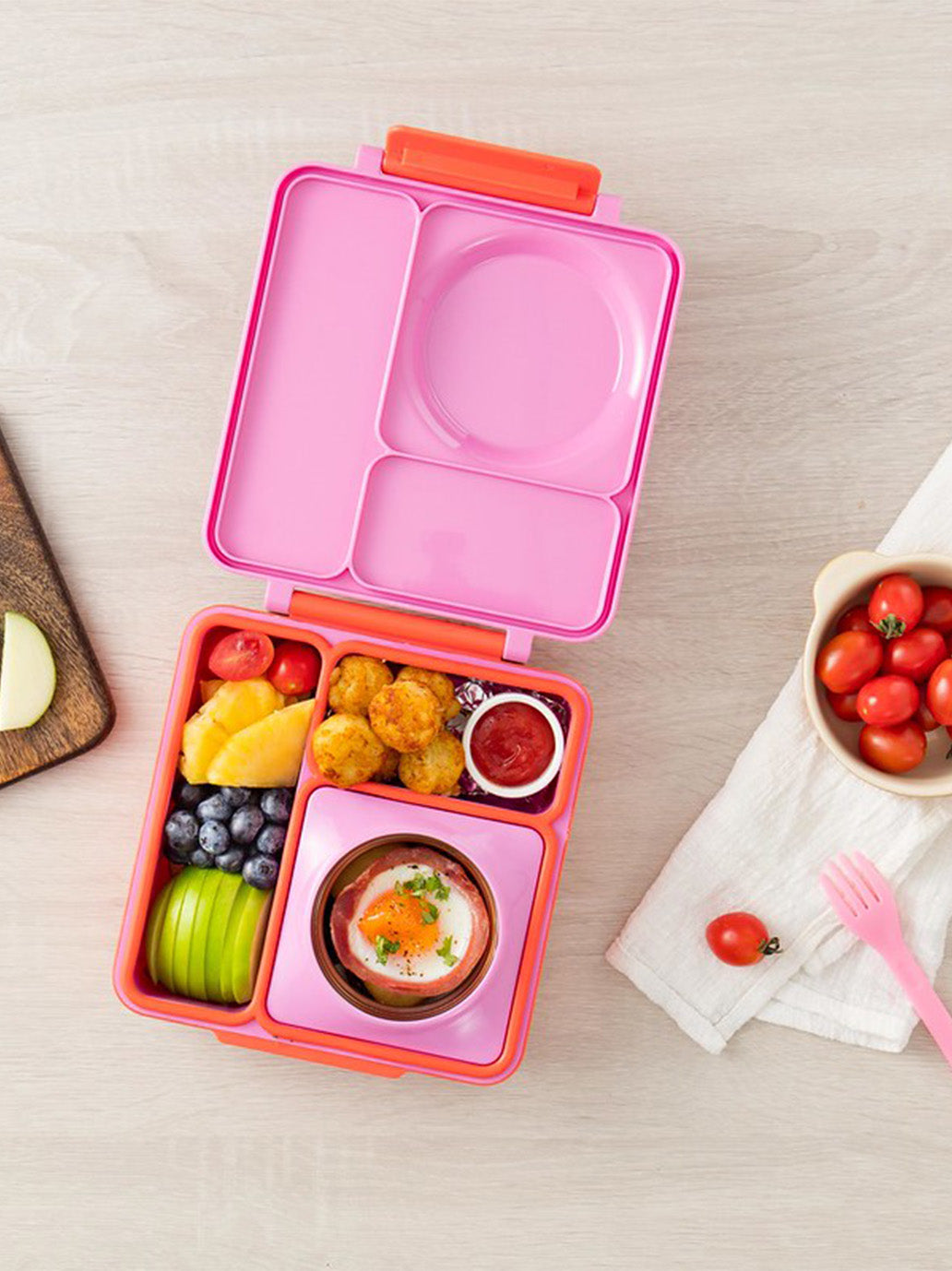 OmieBox Lunchbox mit Thermoskanne und Fächern