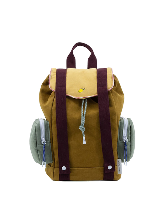 Baumwollrucksack mit Taschen