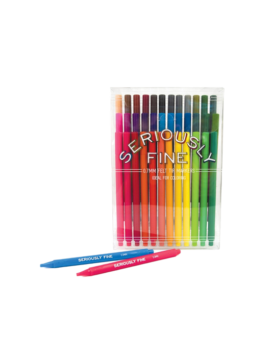 Stylos fins 0,7 mm Seriously Fine 36 couleurs