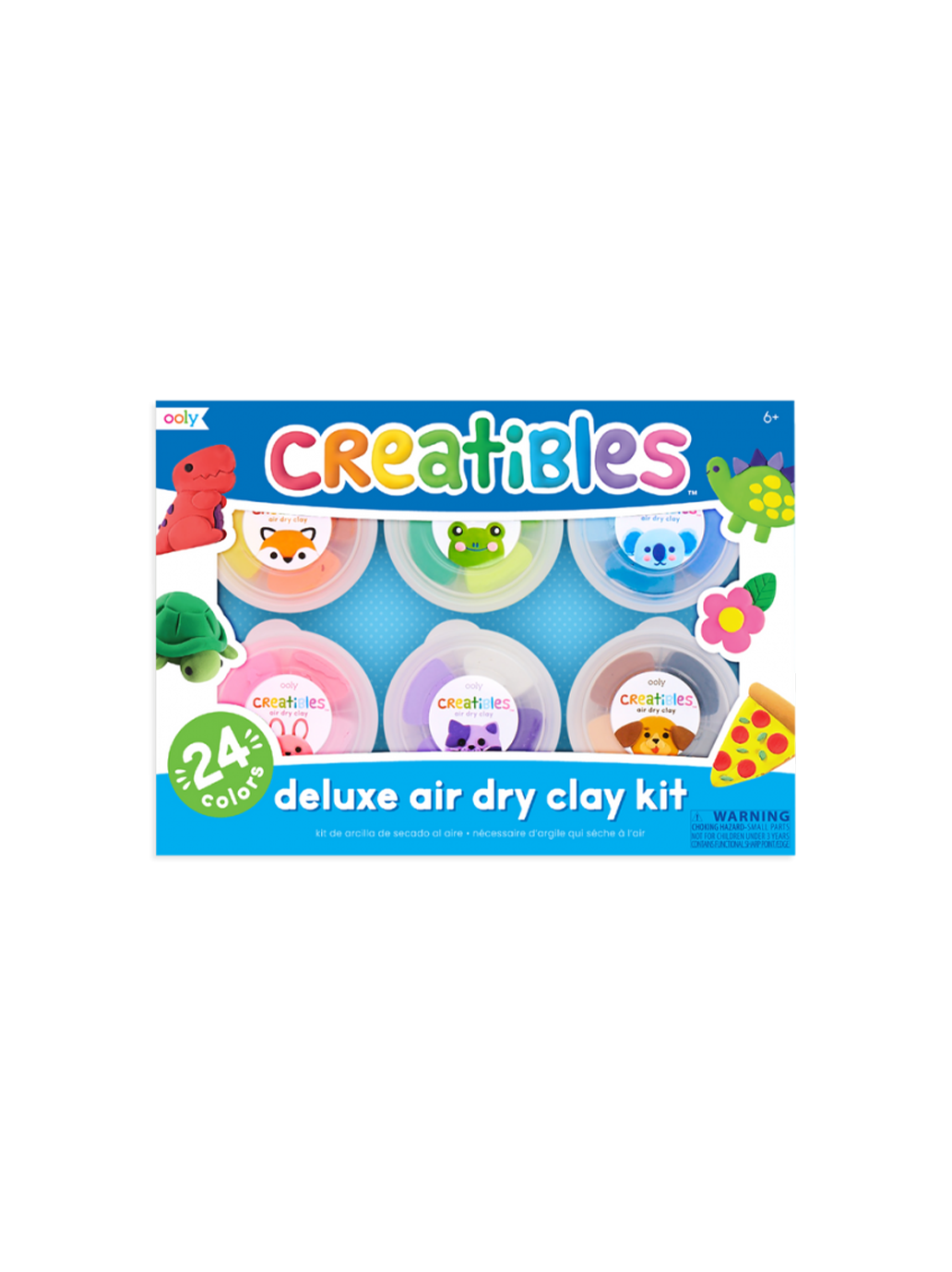 Pâte à modeler Creatibles Air Dry Clay Kit 24 couleurs