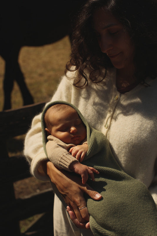 couverture - cocon bébé mérinos