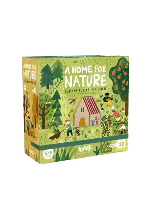 Puzzle 4 saisons Une maison pour la nature