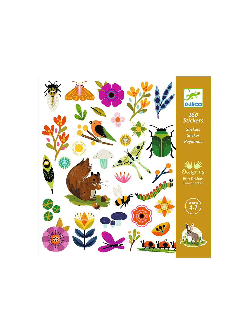 Lot de 160 stickers jardin