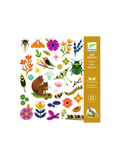 Lot de 160 stickers jardin