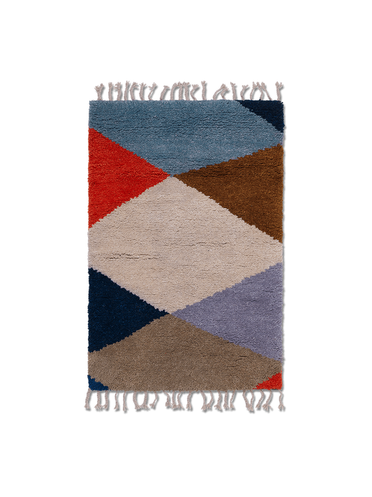 Teppich aus Harlekin-Wolle