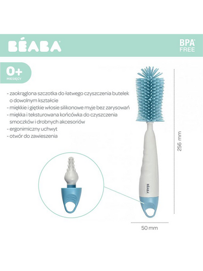 Brosse en silicone pour biberons et tétines