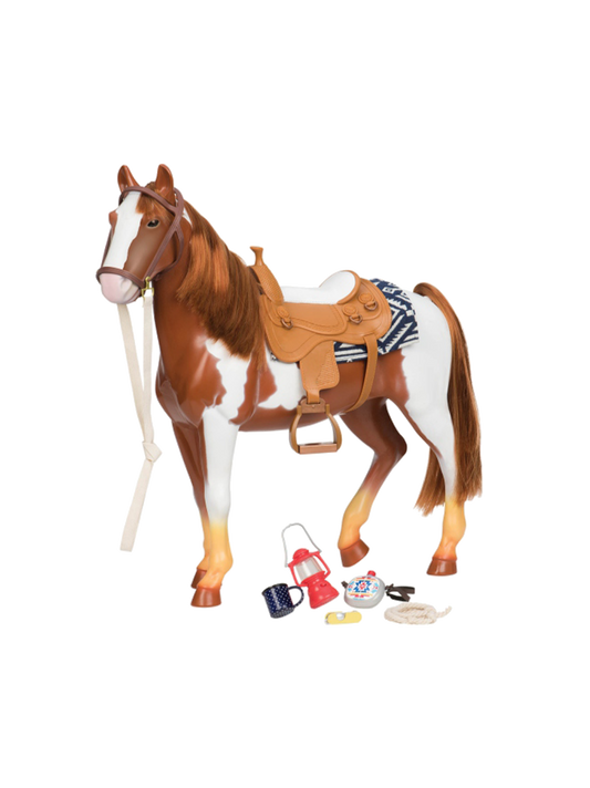 Grand cheval Appaloosa 50 cm avec accessoires