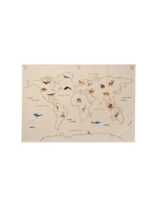 Materielle Karte der Welt