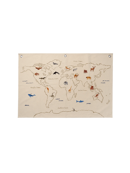 Materielle Karte der Welt