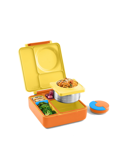 OmieBox Lunchbox mit Thermoskanne und Fächern