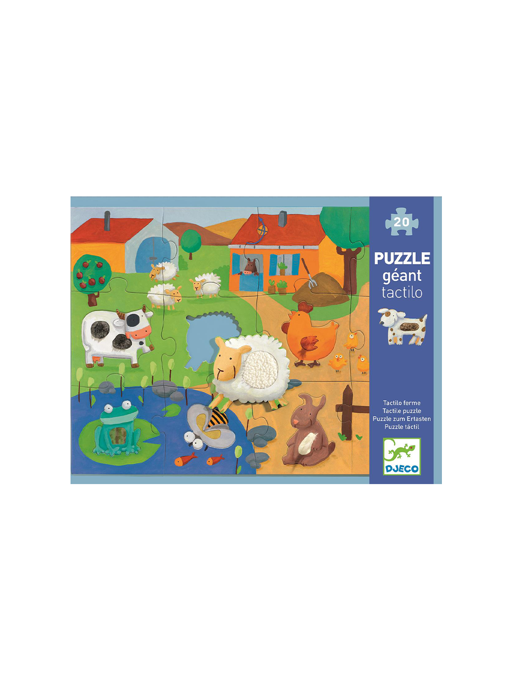 Grand puzzle sensoriel Ferme