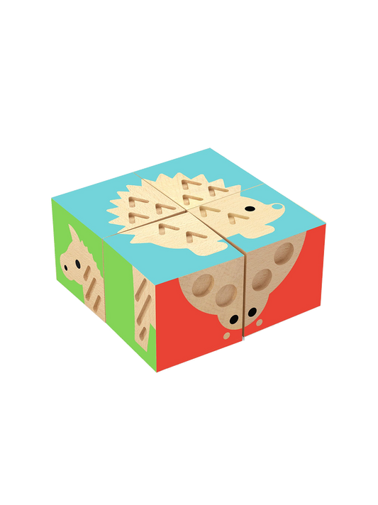 Touch Einfaches sensorisches Holzpuzzle