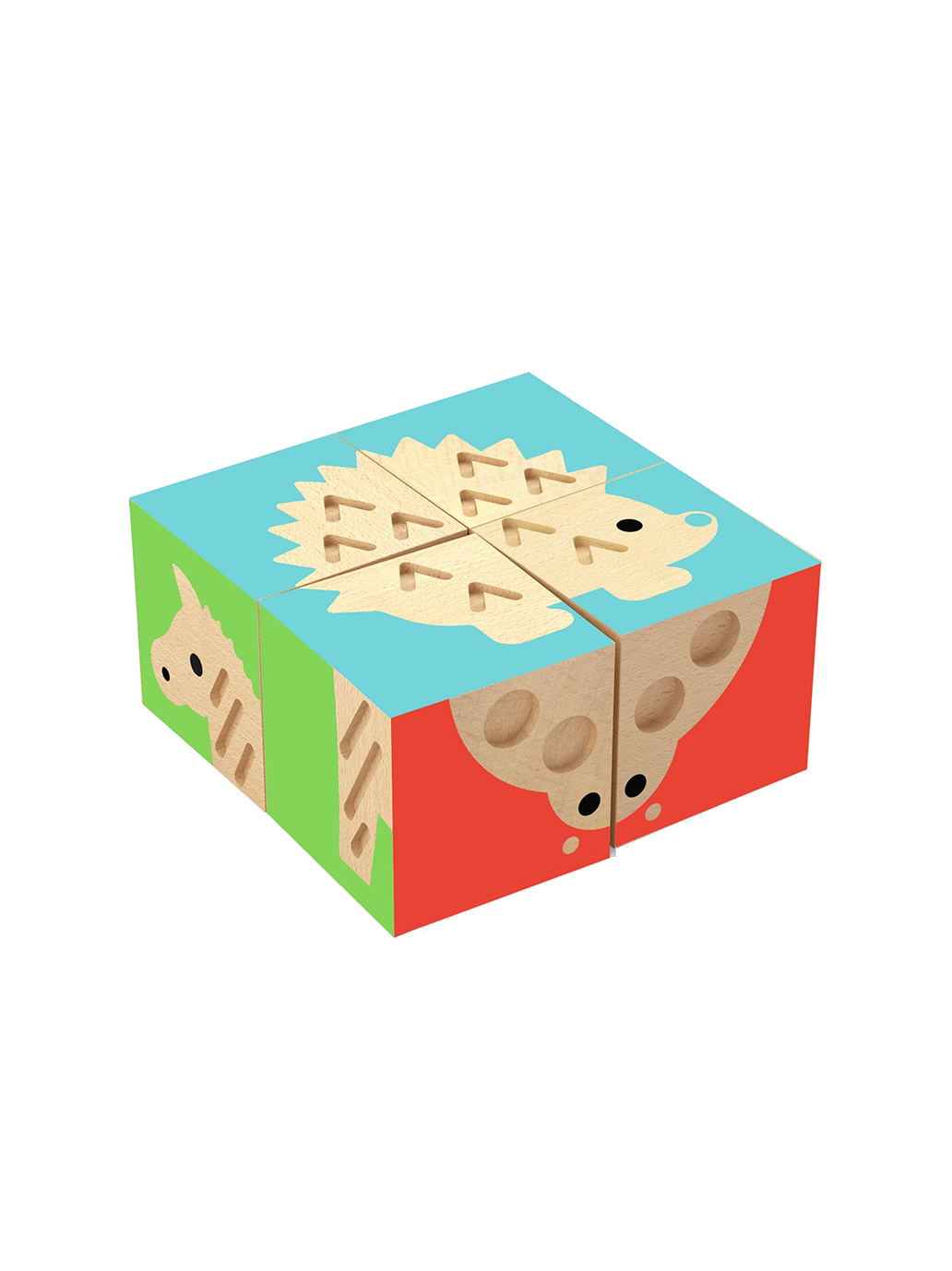 Puzzle sensoriel en bois Touch Basic