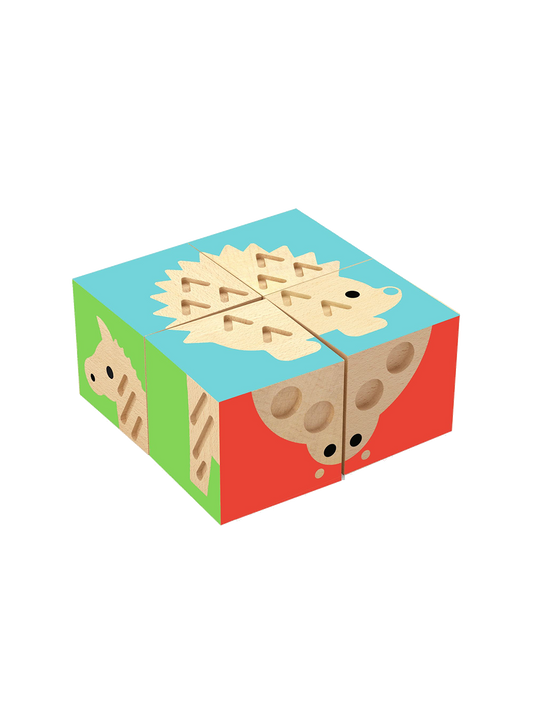 Puzzle sensoriel en bois Touch Basic