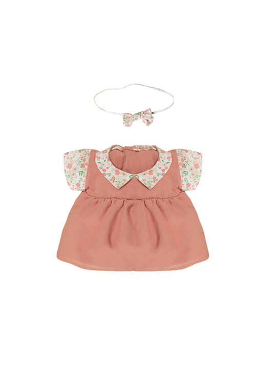 Kleid mit Stirnband für Puppen Dinkum Doll Aya Dress Set