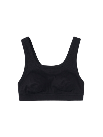 Soutien-gorge débardeur côtelé-flex en coton biologique