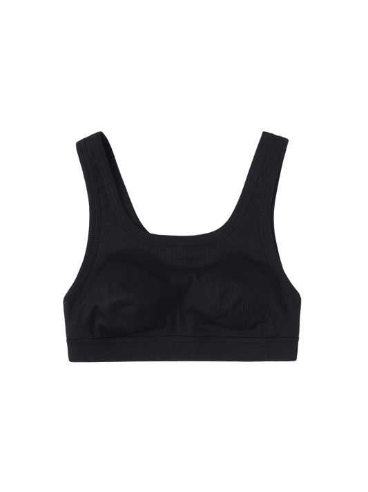 Soutien-gorge débardeur côtelé-flex en coton biologique