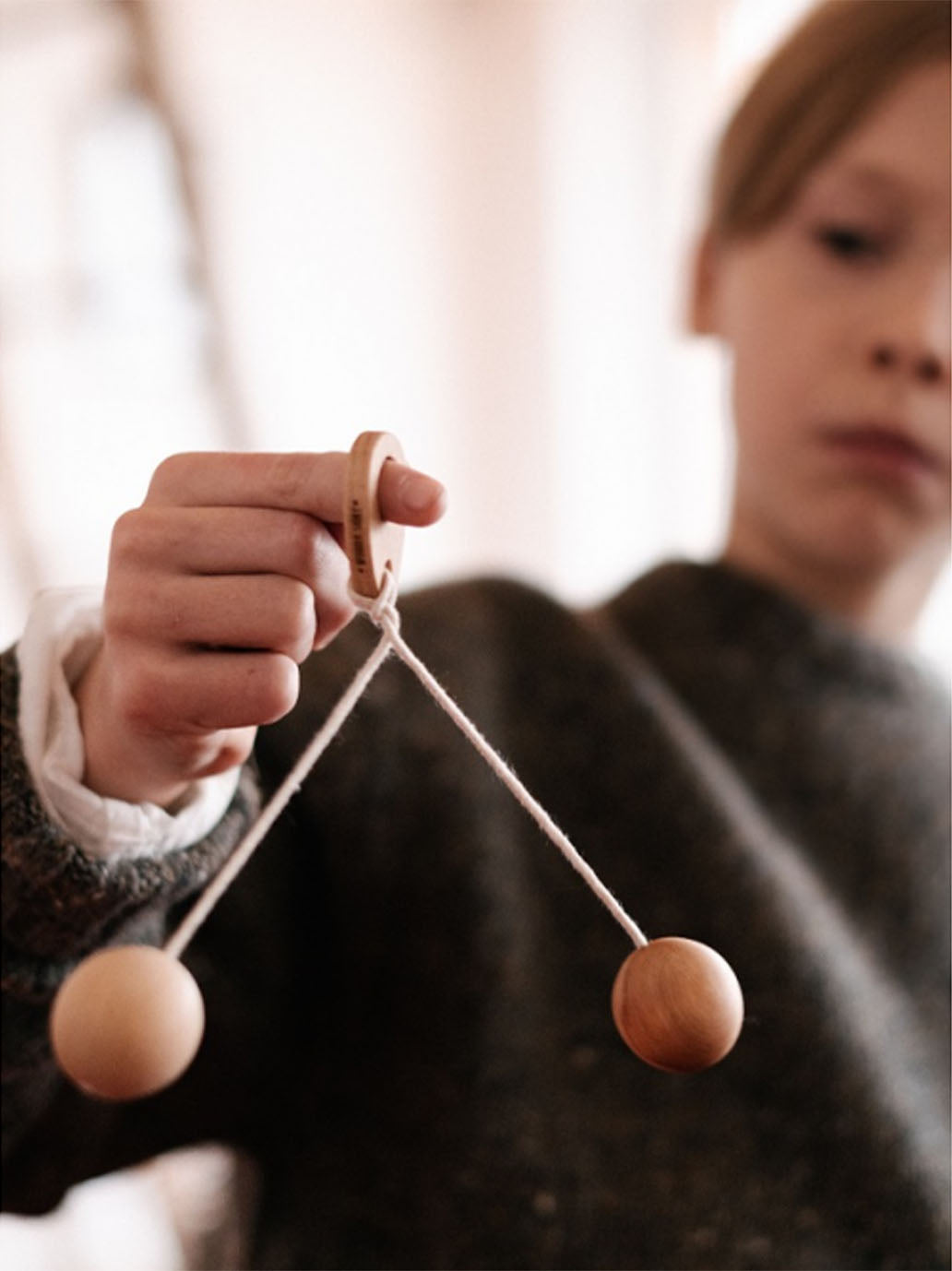 Boule Bon Bon vintage en bois