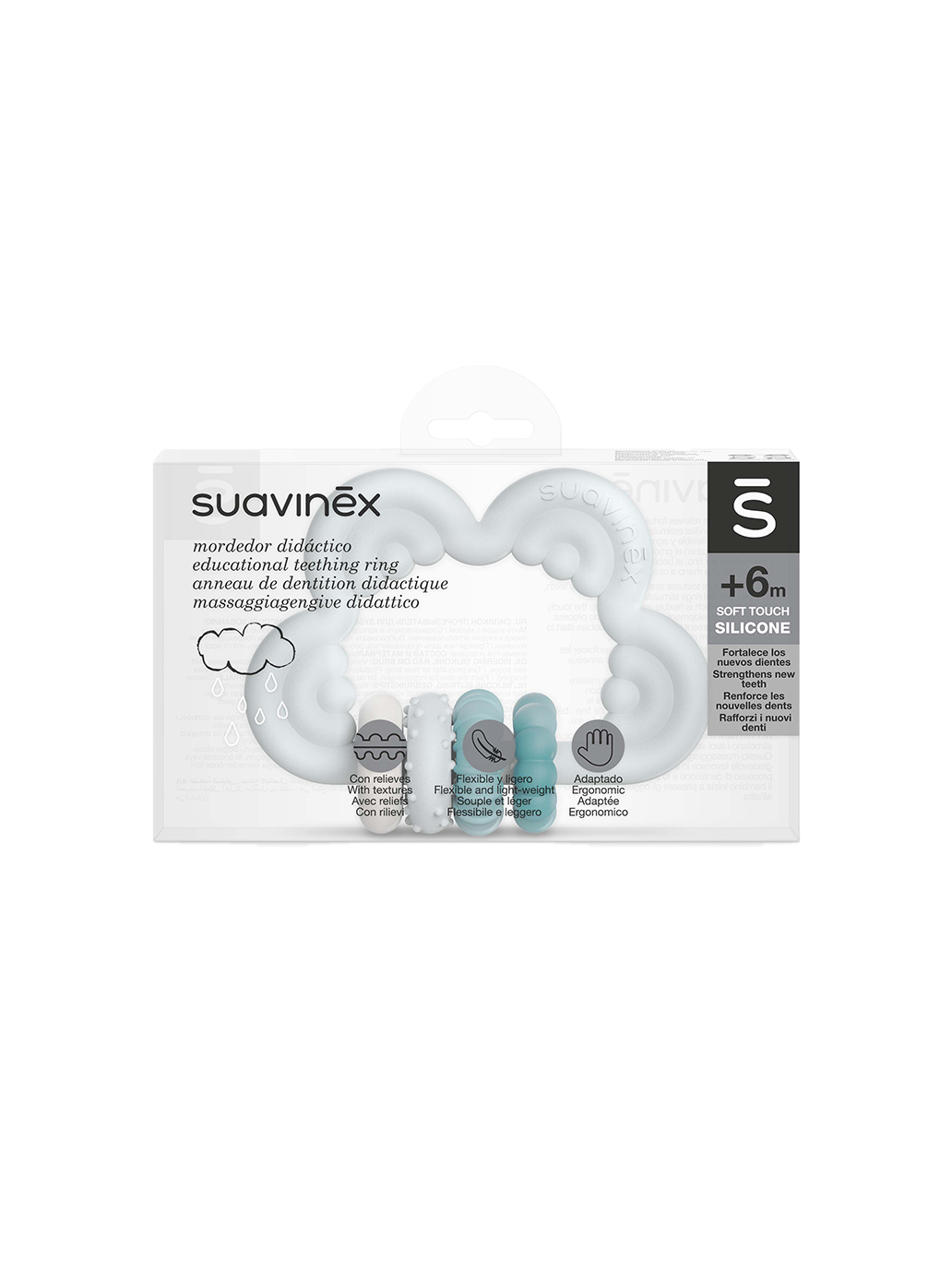 Anneau de dentition en silicone nuage