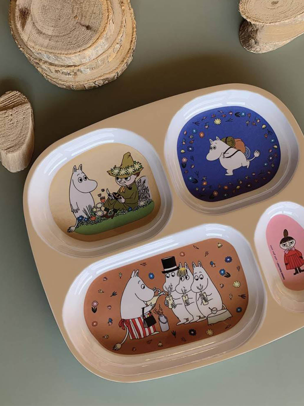 Assiette fendue Moomin