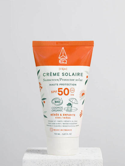 Crème solaire minérale pour enfants et bébés SPF 50