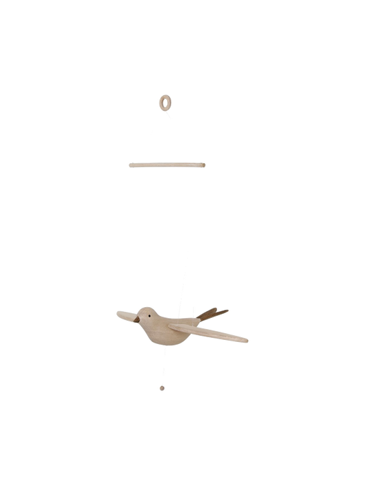 Fliegendes Koko-Vogel-Mobile aus Holz