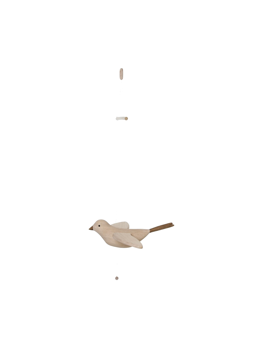 Fliegendes Koko-Vogel-Mobile aus Holz