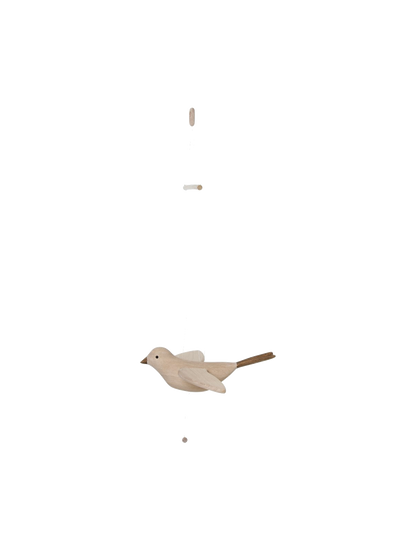 Fliegendes Koko-Vogel-Mobile aus Holz