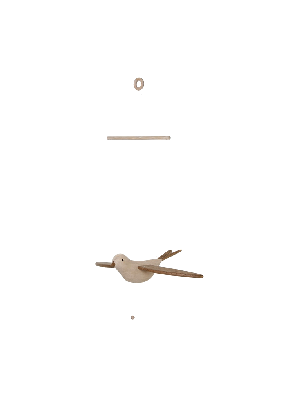 Fliegendes Koko-Vogel-Mobile aus Holz