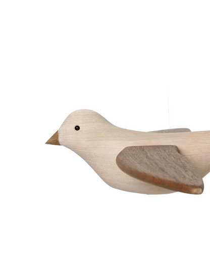 Fliegendes Koko-Vogel-Mobile aus Holz