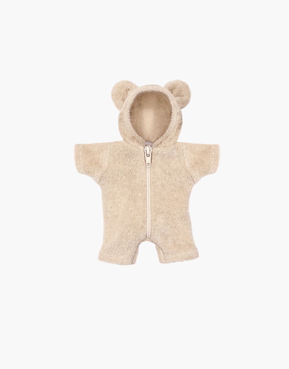 Tenue d'ours pour mini poupée