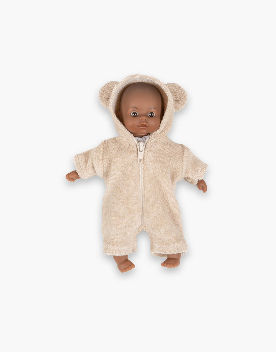 Tenue d'ours pour mini poupée